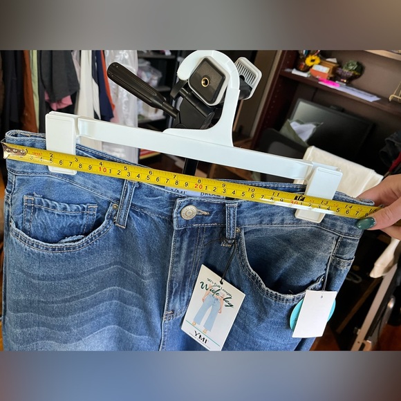 NEW With Tags YMI Dream Authentic Denim 90’s Wide Leg High Waisted Jeans 1 of 2 - Picture 12 of 15